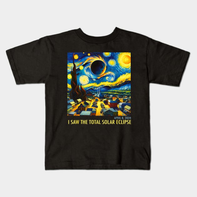 April 08, I saw the total eclipse Kids T-Shirt by Dreamsbabe